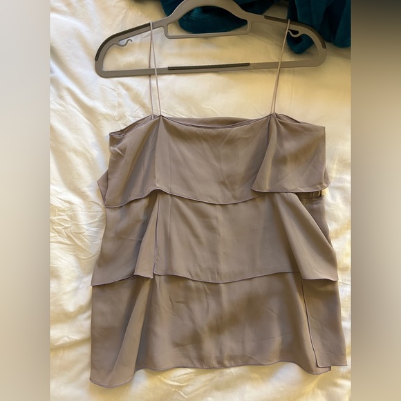 Marc Jacobs Ruffle Tank Top in Mauve / Purple! Size 0, fits an XS or S! - Picture 3 of 3